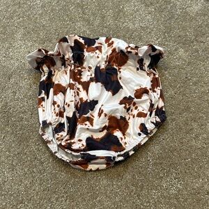 Cute cow print shorts